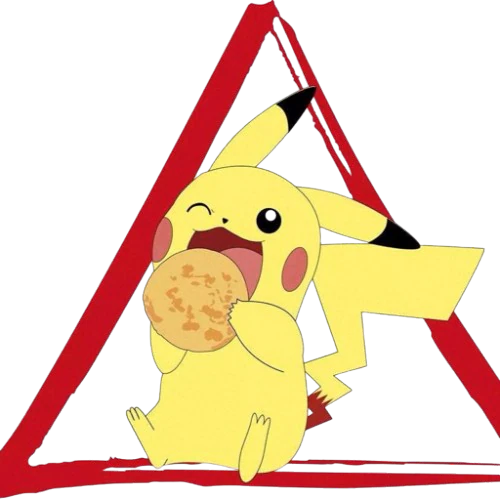 TCMG Top Cut logo featuring Pikachu eating pão de queijo.